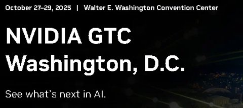 NVIDIA GTC DC conference banner showing the Washington Monument