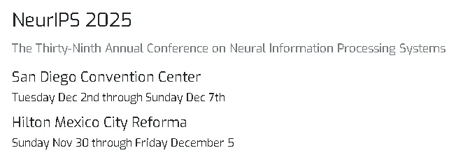 NeurIPS 2025: AI's Big Show in San Diego & Mexico City