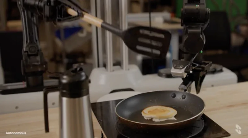 Skild S1 AI Learns to Flip Pancakes From a Single Video Demo