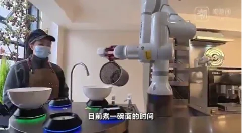 China’s Robot Canteen: $1.38 Noodles and Tech-Powered Elder Care