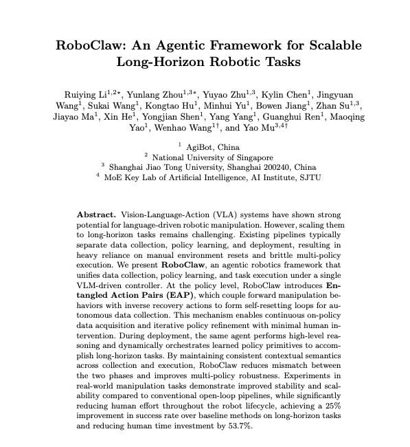 RoboClaw: The ‘Undo’ Button Cutting Robot Training Time by 8x