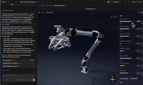 Free AI Agent Designs and Checks Robot Parts from Plain English