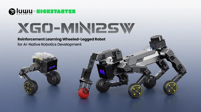 This Wheeled-Legged Robot Dog Wants to Be Your AI Guinea Pig