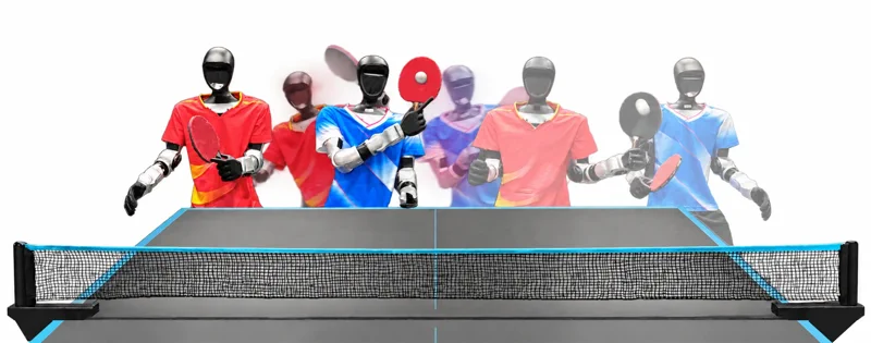 Humanoid Robots Play Doubles Ping-Pong Without Colliding