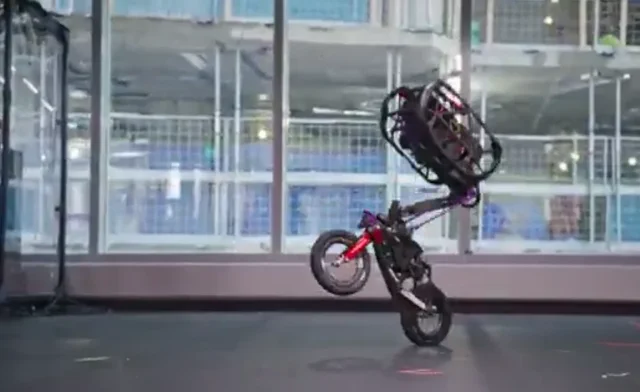 AI Robots Outperform Humans in Motorcycle Stunts