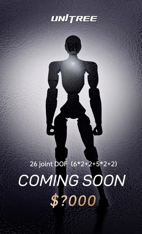 Unitree Teases New Humanoid Robot with Embodied AI