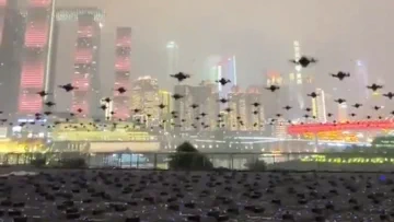 China Leads Drone Swarm Tech with Mesmerising Display