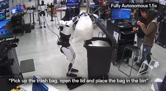 Tesla Optimus Now Learning From Internet Videos, Takes Out Trash