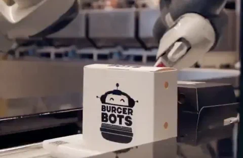 California Restaurant Employs Robots to Serve Burgers in 27s