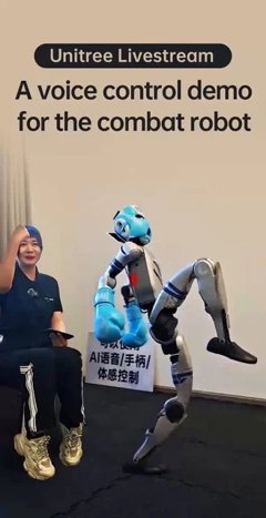Unitree Unveils Voice-Controlled Combat Robot in Live Demonstration