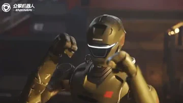 EngineAI T800 Robot Practices Flying Kicks