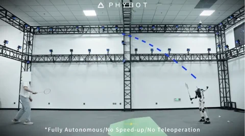 PHYBOT C1 Robot Trades Chores for Badminton