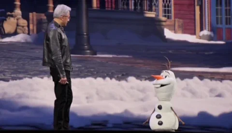 NVIDIA GTC Surprise: A Real-Life Olaf Joins Jensen Huang