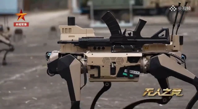 China's New 'Wolf Pack' Robots Pack Rifles and Missiles