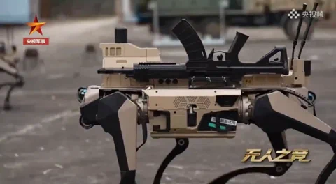 China's New 'Wolf Pack' Robots Pack Rifles and Missiles