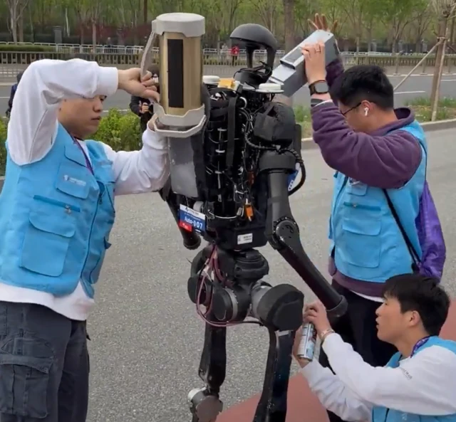 Humanoid Marathon Pit Stop: Ice, Lube and a Battery Swap