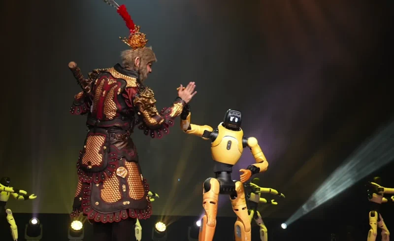 AGIBOT 40-Robot Army Recreates Monkey King Legend on Stage