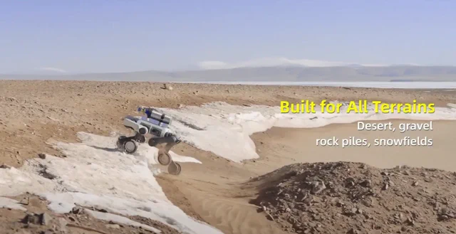 Robo-Dog Conquers Extreme Desert Terrain