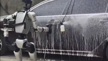 Humanoid Robot Car Washer: Costly Fun or Future Necessity?